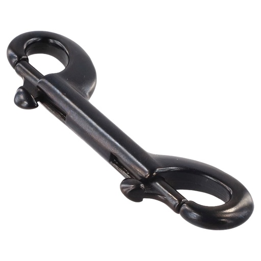 [EJA 200264] Mosquetón Doble Classic AISI 316 Negro (115mm) Cressi